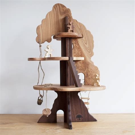 This Wooden Tree House Toy Is Handcrafted From 100% Reclaimed Ash And ...