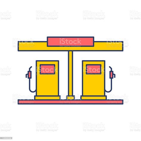 Petrol Filling Station Icon Stock Illustration Download Image Now