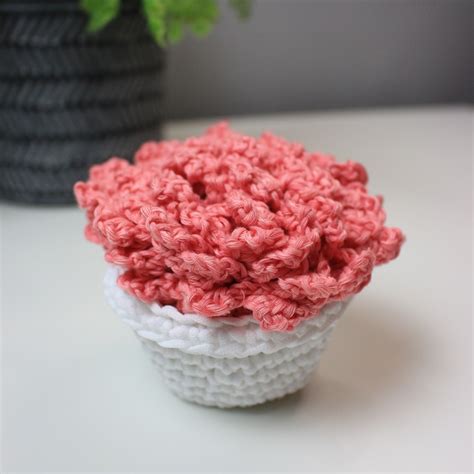 Surprise Flower Pot Coaster Set Crochet Pattern Brunaticality S Ko