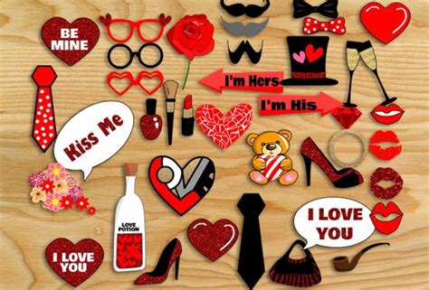 Diy Valentines Photo Booth Props Inselmane