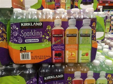 Kirkland Signature Sparkling Flavored Water 24/17 Oz Bottles – CostcoChaser