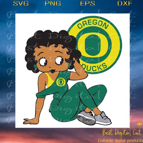 Oregon Ducks Betty Boop Sport Svg Football Svg Betty Boop Svg