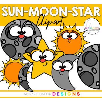 Sun Moon & Stars Clipart | Clip art, Stars and moon, Star clipart