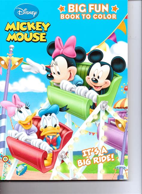 Mickey Mouse Big Fun Book To Color It S A Big Ride Disney