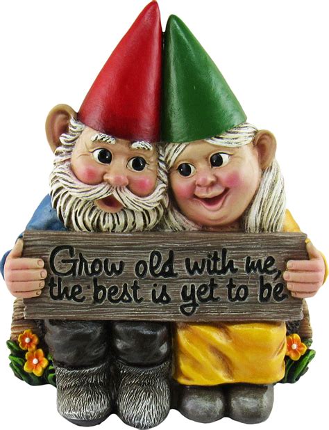 Buy Dwk 575 Growing Old Together Garden Gnome Couple In Love Best