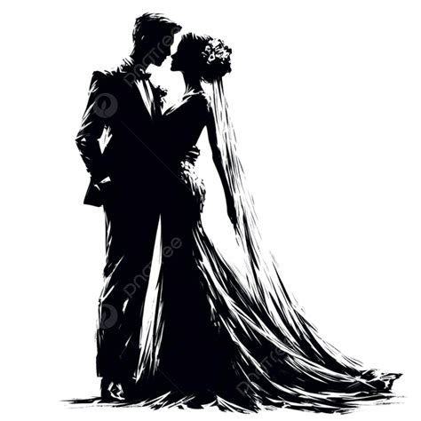 Wedding Silhouette Clipart Wedding Clipart Bride Clipart Bride And Groom Clipart Png