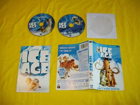 ICE AGE DVD AND BACKER ONLY NO CASE 2 DISC SPECIAL EDITION WITH CHAPTER