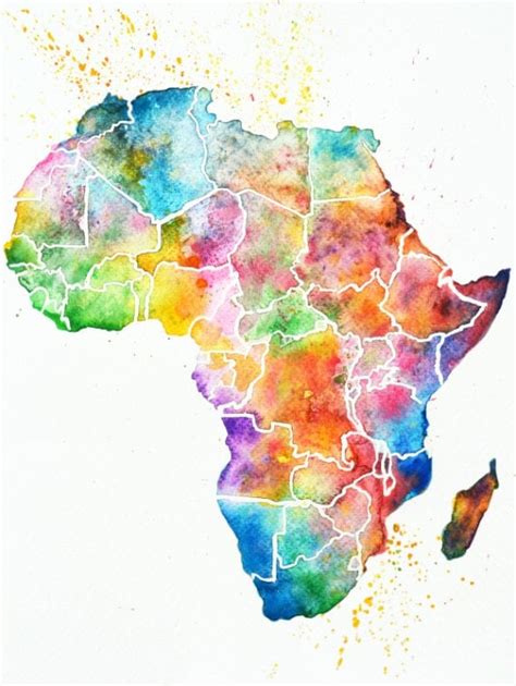 Africa Map Art | Map Of Africa