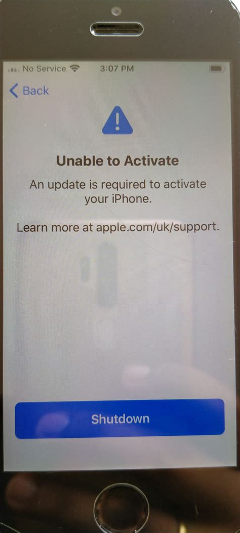 Unable To Activate Iphone Apple Community