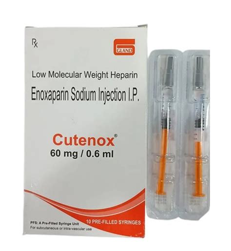 Mg Ml Cutenox Mg Enoxaparin Sodium Injection At Rs Vial In