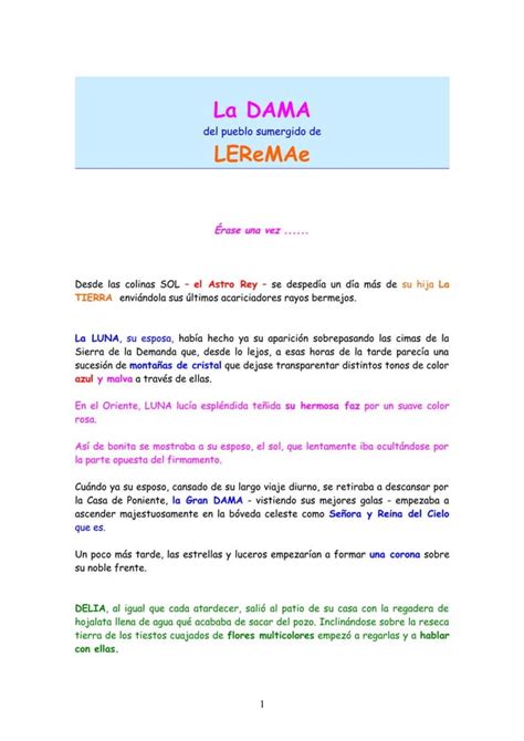 La DAMA Del Pueblo Sumergido De LEREMAE PDF