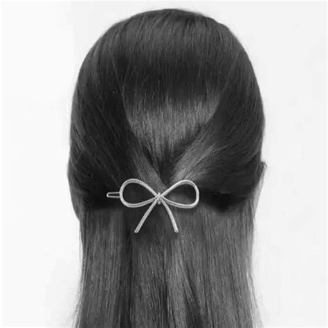 Fabula Jewellery Silver Tone Delicate Hair Clips Hairpin Hair Clamps In