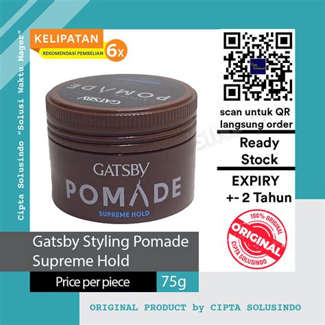 Jual Minyak Rambut Pomade Gatsby Styling Pomade Supreme Hold Besar 75g