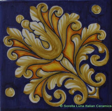 Hand Painted Italian Ceramic Tiles