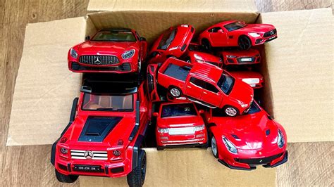 A Box Full Of Cars Lamborghini Toyota Honda Jeep Rolls Royce