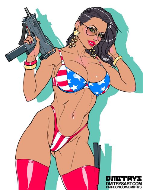 Rule 34 1girls Abs American Flag American Flag Bikini Aviator