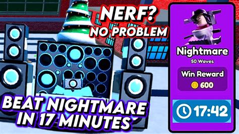 HOW TO BEAT NIGHTMARE MODE IN 17 MINUTES USING FROST DJ SPEAKERMAN In