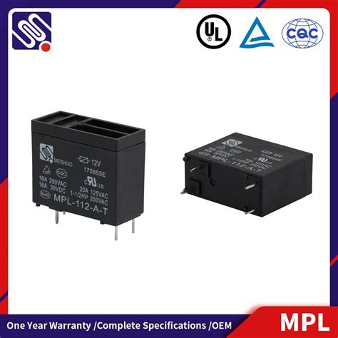 Meishuo Mpl-112-a-T High Power 16A/250VAC 12VDC Relay for Microwave ...