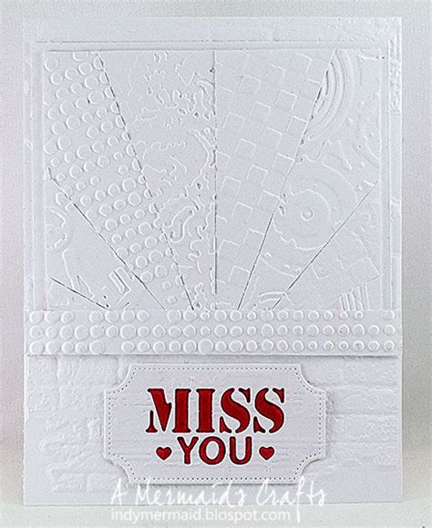 Handmade Miss You Card Etsy