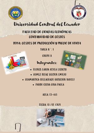 Control De Costos Contabilidad De Costos Studocu