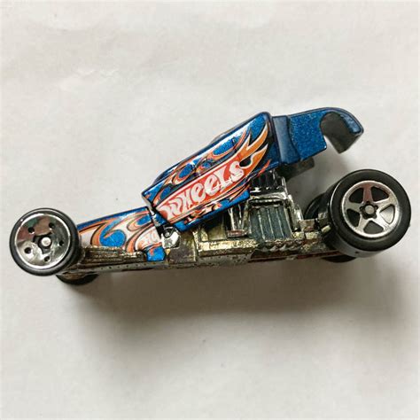 Hot Wheels Tire Fryer Metalflake Blue Loose Scale