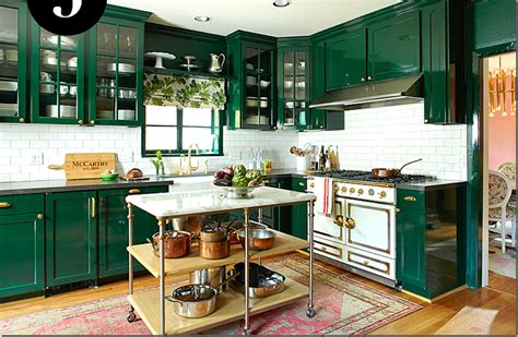 20 Emerald Green Kitchen Island DECOOMO