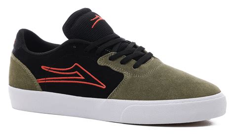 Lakai Cardiff Skate Shoes - olive/black suede | Tactics