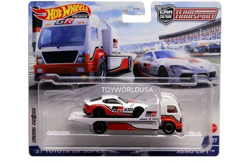Hot Wheels Car Culture Team Transport Toyota GR Supra Aero Lift International