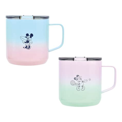 Mickey Minnie Disney Stainless Mug W Lid Ml Shopee Philippines