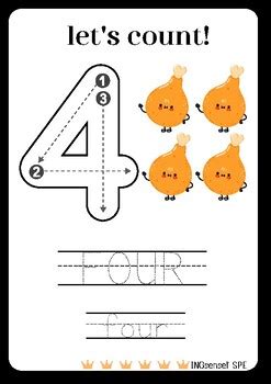 Handwriting Numbers 1 to 10 English Worksheet by INGsensei SPE | TPT