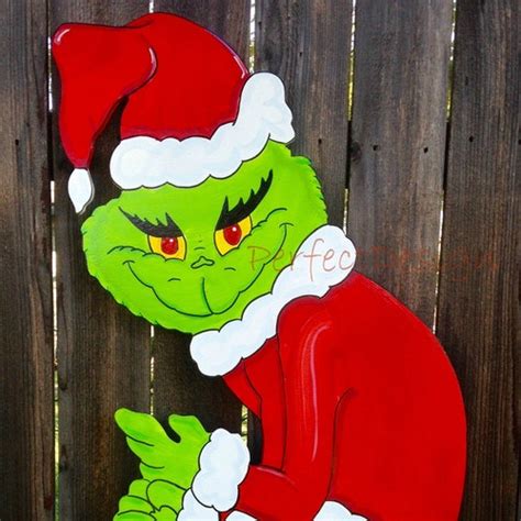 Grinch Stealing The Christmas Lights Lawn Yard Art Decoration Etsy