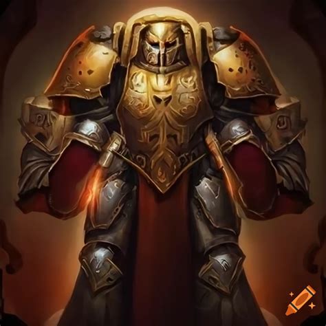 Fantasy Character Paladin In Warhammer 40000 Art Style On Craiyon