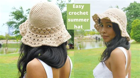 Easy Crochet Summer Hat For Beginners In Depth Tutorial Youtube