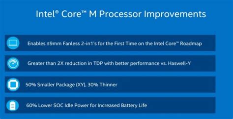 Intel Core M: caratteristiche e novità dei processori - Tecnocino