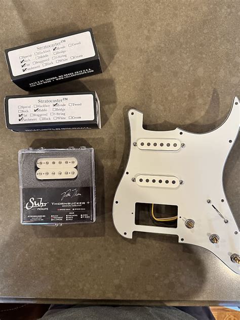 HSS Loaded Pickguard Lollar Blonde And Suhr Thornbucker Reverb