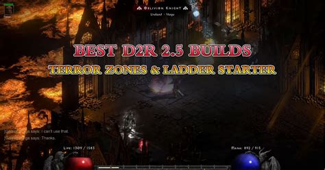 Top 5 D2R 2 5 Terror Zone Ladder Starter Builds For Solo Group Best