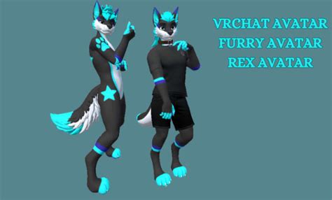 Create D Model Vrchat Avatar Furry Avatar Fursona For Vtuber Nsfw