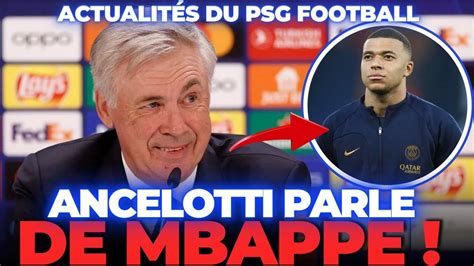 MAINTENANT CARLO ANCELOTTI RÉPOND SUR LAVENIR DE MBAPPÉ AU REAL