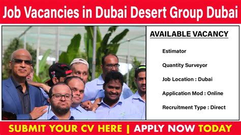 Desert Group Dubai Jobs Urgent Job Vacancies In Dubai Glujob