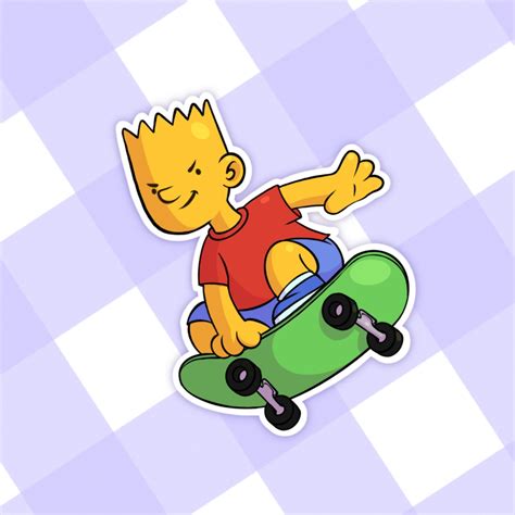 Bart Simpson Sticker Solo - Etsy