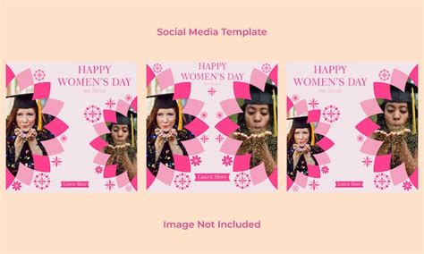 Premium Vector International Womens Day Social Media Post Template