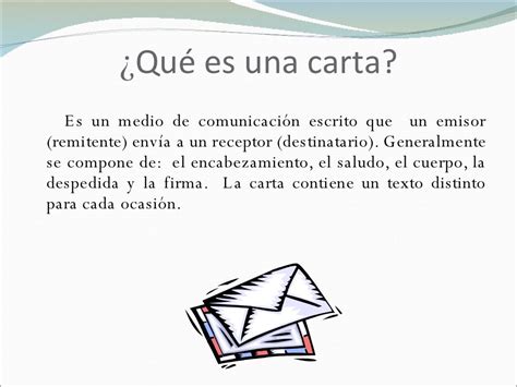 Las Partes De La Carta Y Sus Formatos