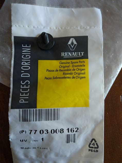 7703008162 Болт RENAULT | Запчасти на DRIVE2