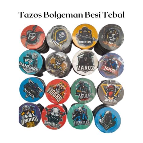 Jual Karakter Mainan Tazos Gacoan Isi 18 Pcs Tazos King Tajos Bogem