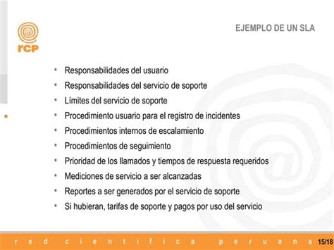 Acuerdo De Nivel De Servicio ANS O SLA PPT