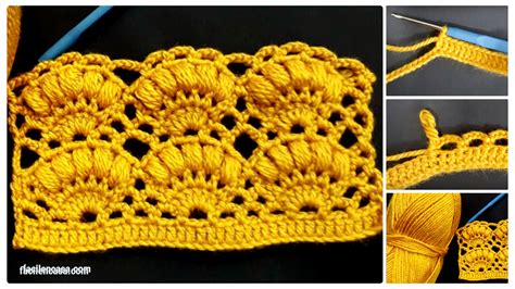 Tutorial Gratis Del Punto Abanico A Crochet Paso A Paso CURSOS