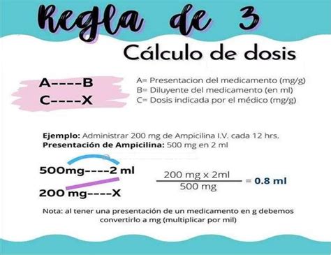 Calculo De Dosis De Medicamentos Ejercicios Image To U