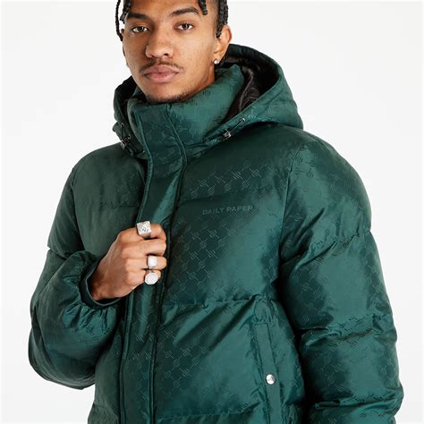 Jackets Daily Paper Ravan Puffer Jacket Pine Green Queens