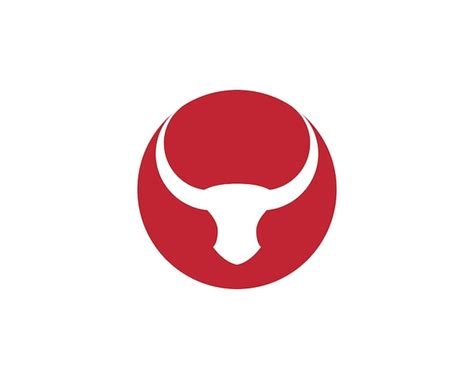 Premium Vector Red Bull Taurus Logo Template