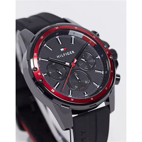 100 Original Tommy Hilfiger 1791793 Mason Multifunction Black Dial